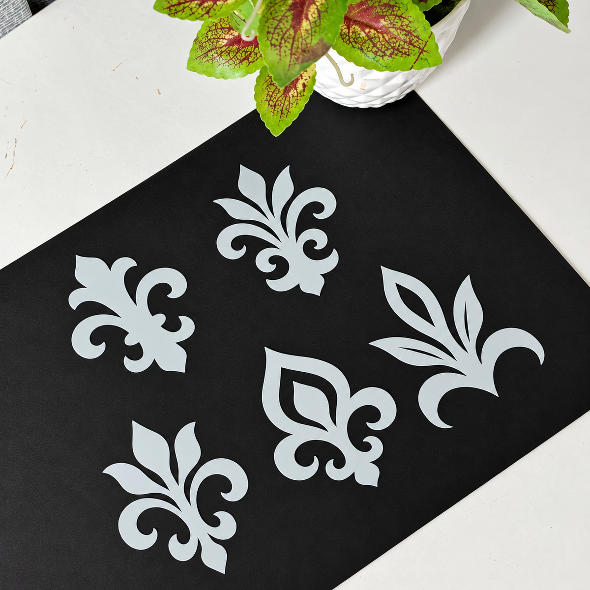Floral Stencil Set for Mandala Art, MDF & Crafts – Set 1 | 6 × 8 cm