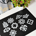 Floral Stencil Set for Mandala Art, MDF & Crafts – Set 2 | 6 × 8 cm