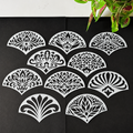 Arc Floral Stencil Set – 1 Decorative Designs | 6 × 9 cm