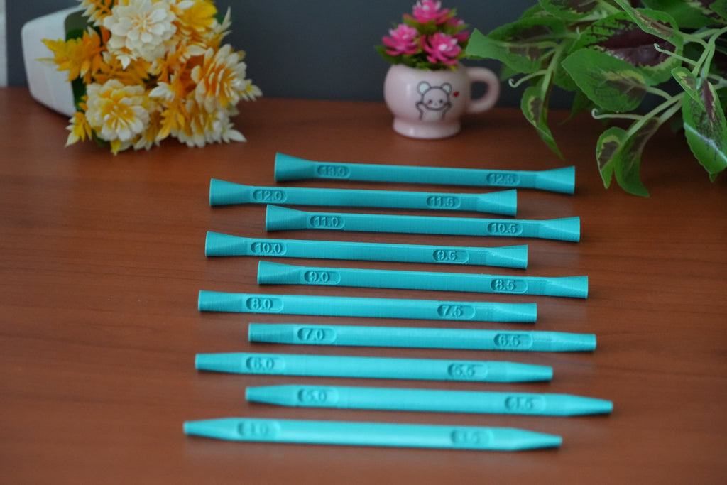 Oval Mandala Dotting Tools Set – 10 Pieces (3.5mm to 13mm)
