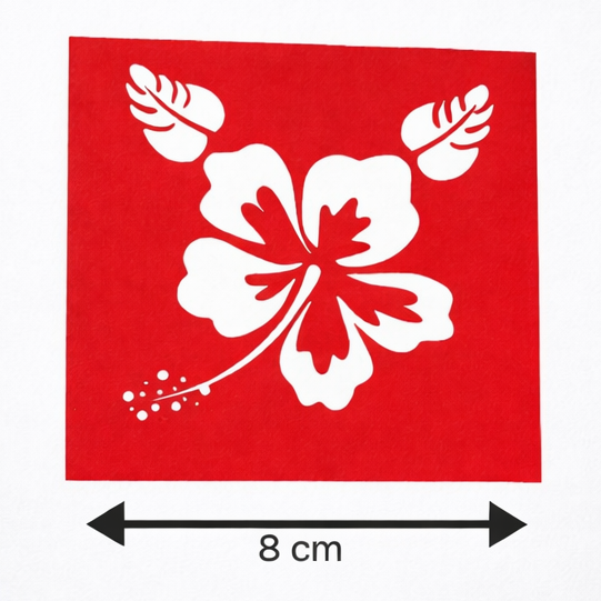 Hibiscus Stencil