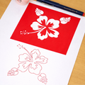 Hibiscus Stencil