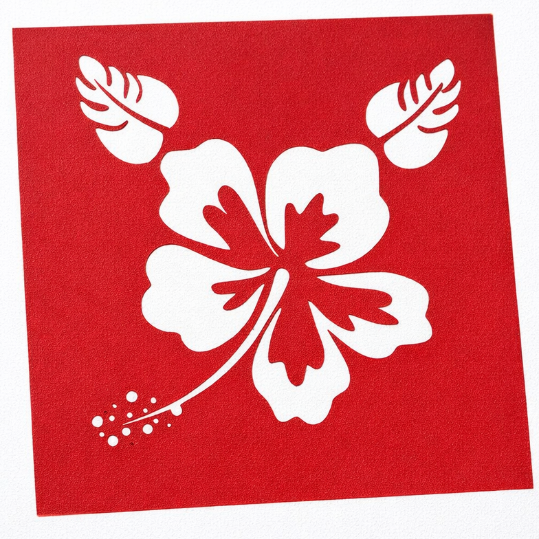 Hibiscus Stencil