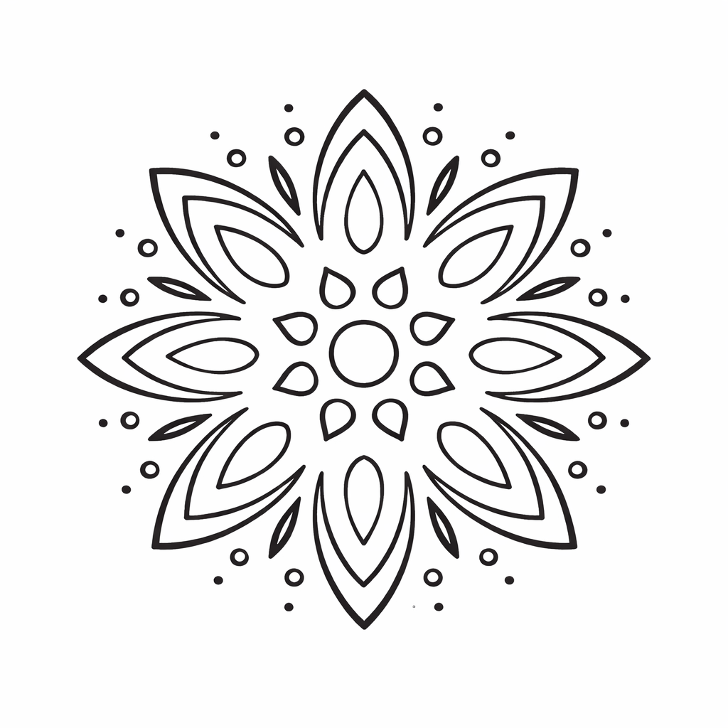 Mandala Art Stencil for Dot Painting, Fabric & DIY Projects (10.5 cm)
