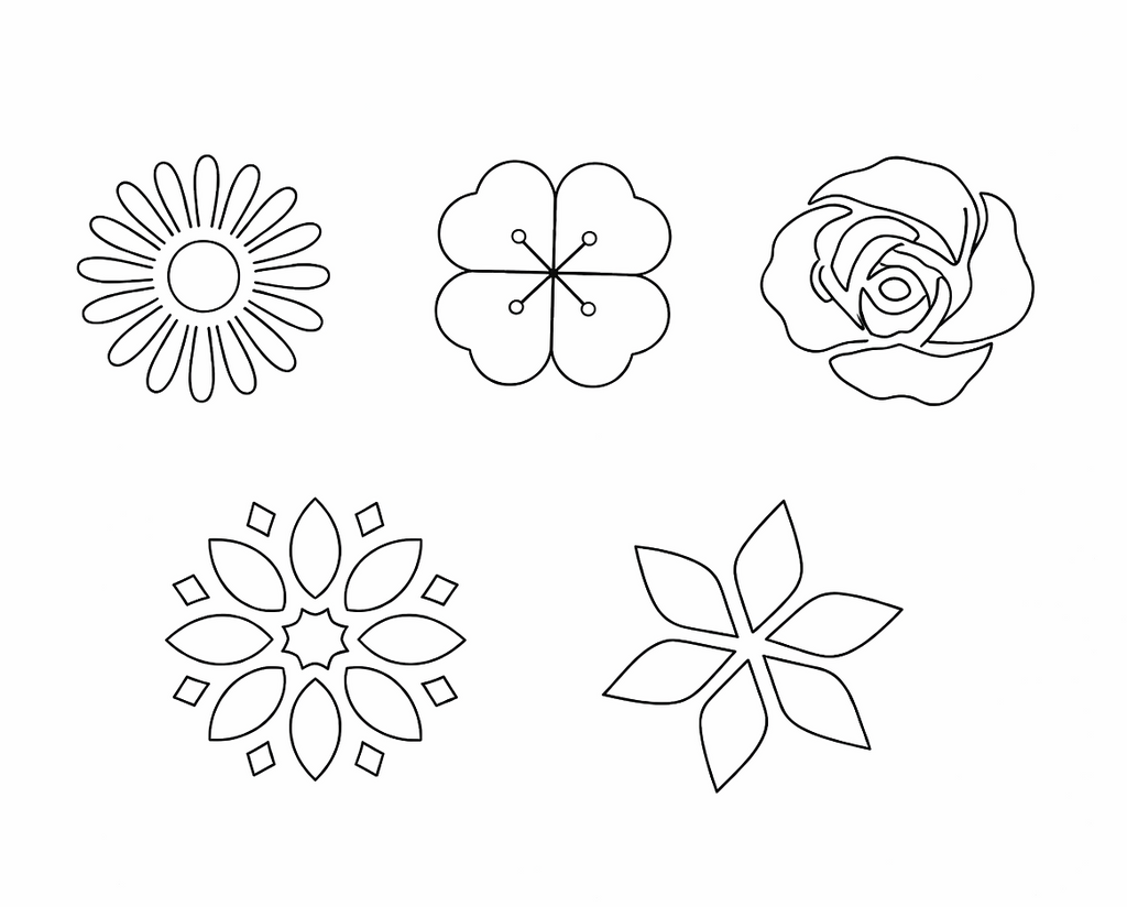 Floral Mandala Stencil ( 5-in-1 Design Tool )
