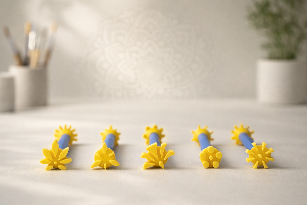 Floral Dotting Tools – Flower Design Set 3 | 10 Unique Mandala & Floral Patterns